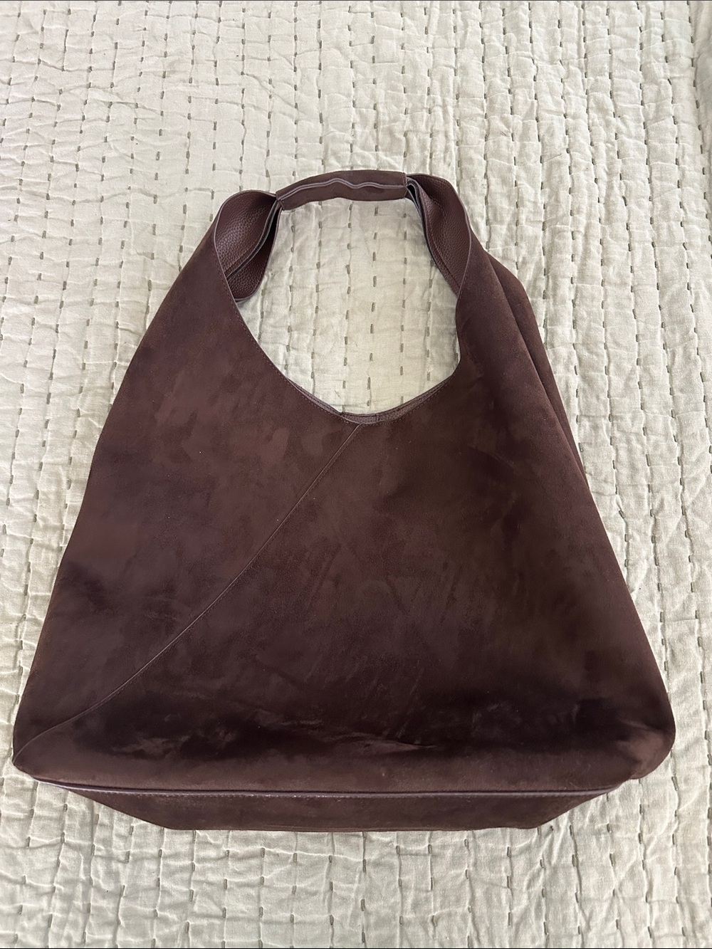 Banana Republic Chocolate Brown Suede Shoulder Bag